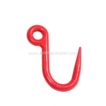 red paiting steel forged eye sickle grab hook